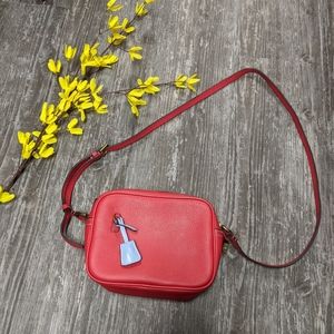 J.Crew red cross body purse ✨